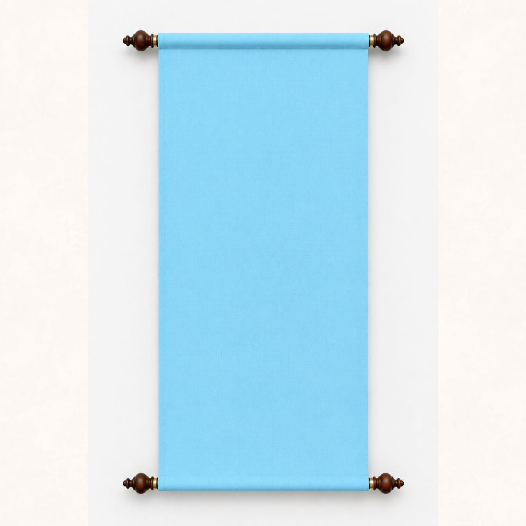 BABY BLUE HANGING SCROLLS