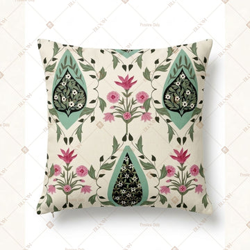 Boho Green Botanical Cushion Cover Pack of 12