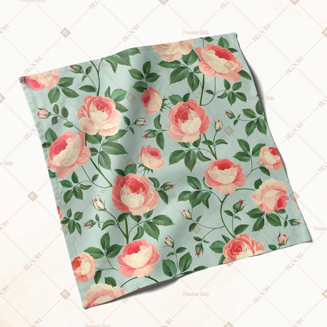 Vintage Rose Floral Napkin Pack of 20
