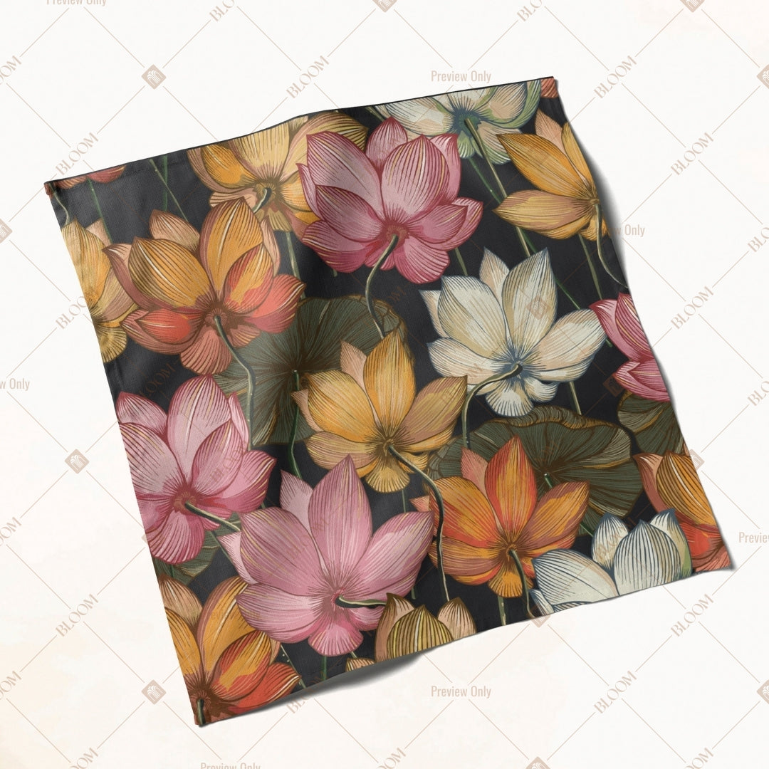 Autumn Flower Pattern Napkin Pack of 20