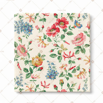 Vintage Rose Garden Pattern Design