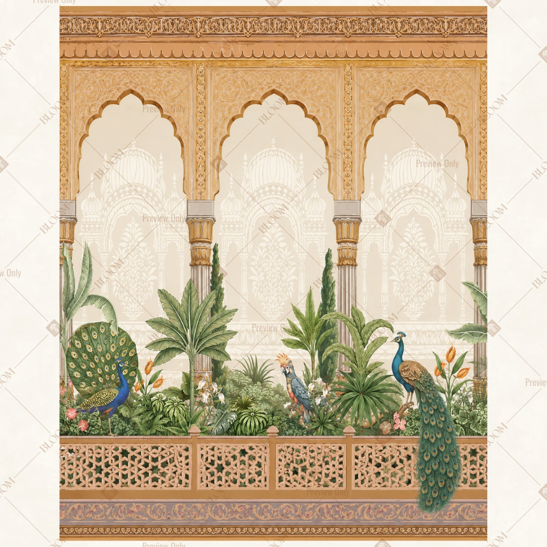 Royal Sandstone Palace Arch Portrait Rectangle Backdrop