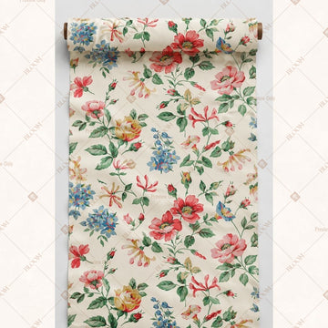 Vintage Floral Garden Fabric Roll Pack of 25