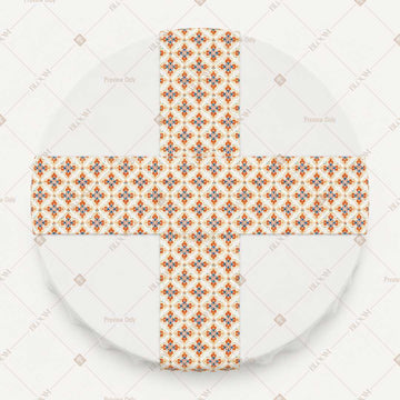 Peach Diamond Trellis Table Runner Pack Of 12