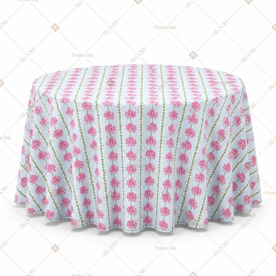 Pink Stripe Table Cover Pack Of 6