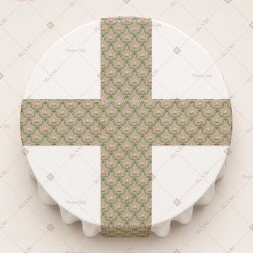 Sage Geometric Trellis Table Runner Pack Of 12