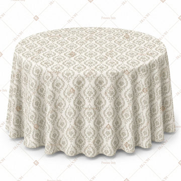 Ivory Damask Table Cover Pack Of 6