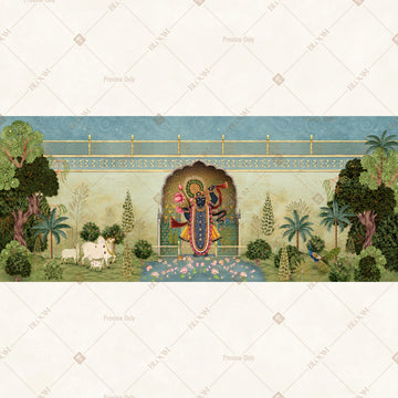 Vintage Palace Courtyard Wide Backdrop