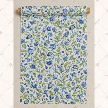 Blue Botanical Fabric Roll Pack of 25