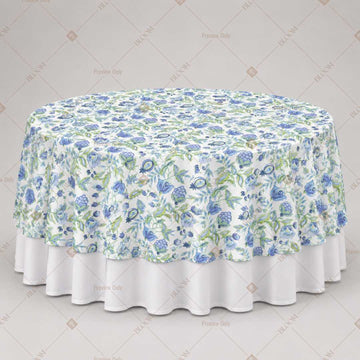 Blue Green Botanical Table Overlay Pack of 6
