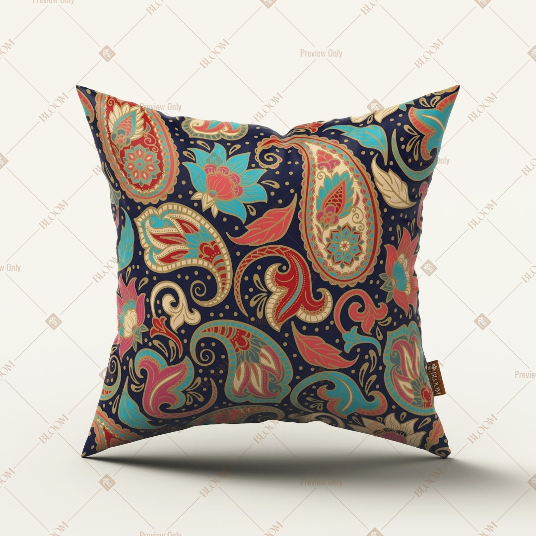 Colorful Paisley Boho Cushion Cover Pack of 12