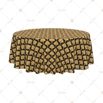 Black Gold Honeycomb Table Cover Pack Of 6