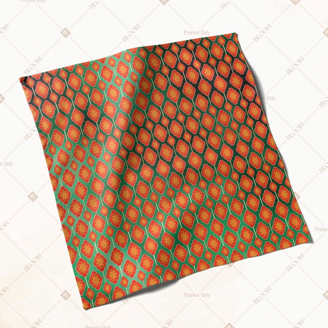 Orange Geometric Ethnic Napkin Pack of 20