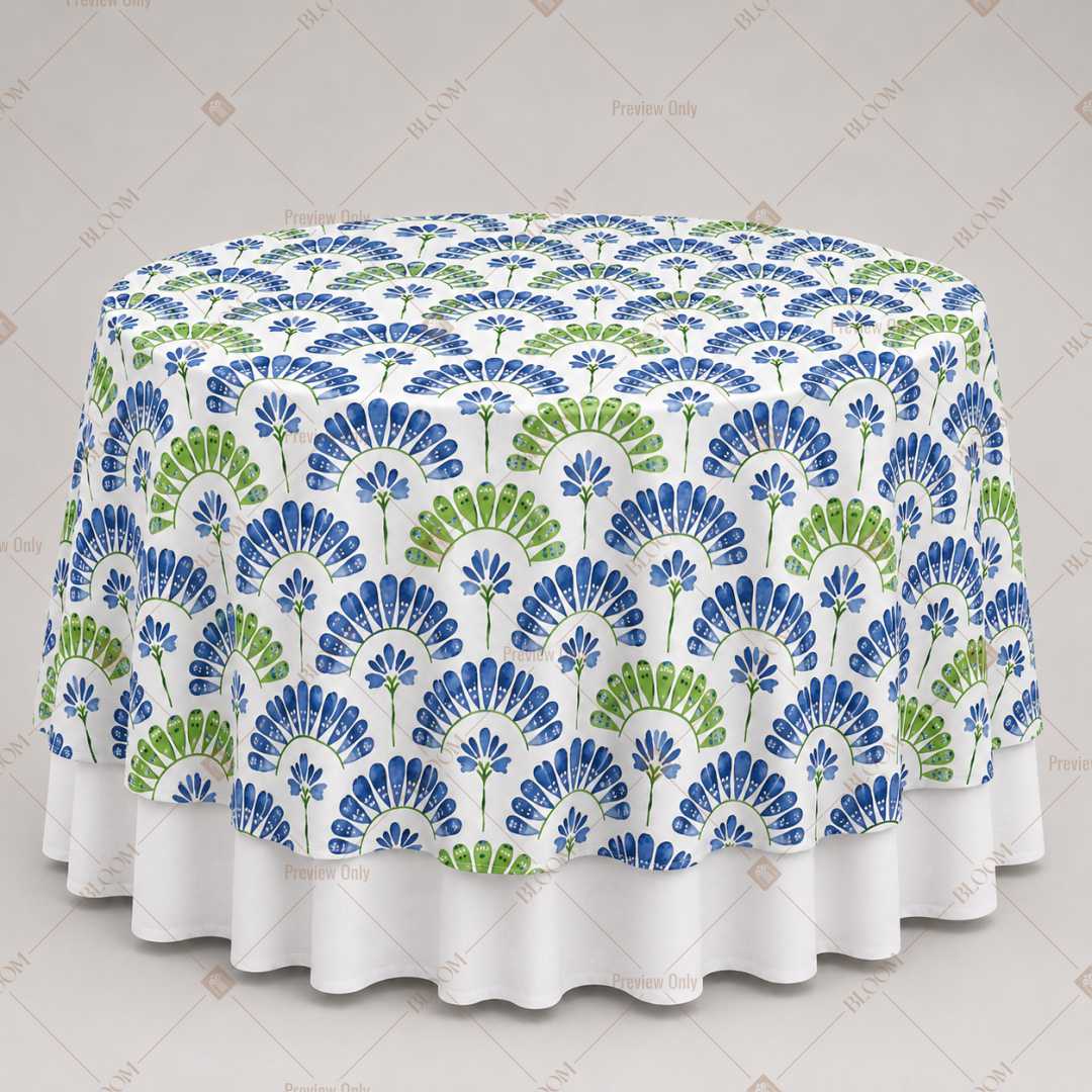 Peacock Feather Arch Table Overlay Pack of 6