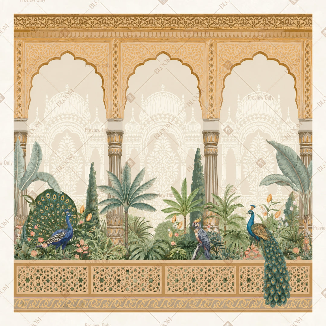 Sandstone Palace Arch Square Backdrop