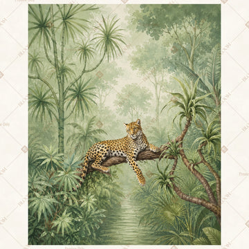 Tropical Bamboo Forest Portrait Rectangle Backdrop