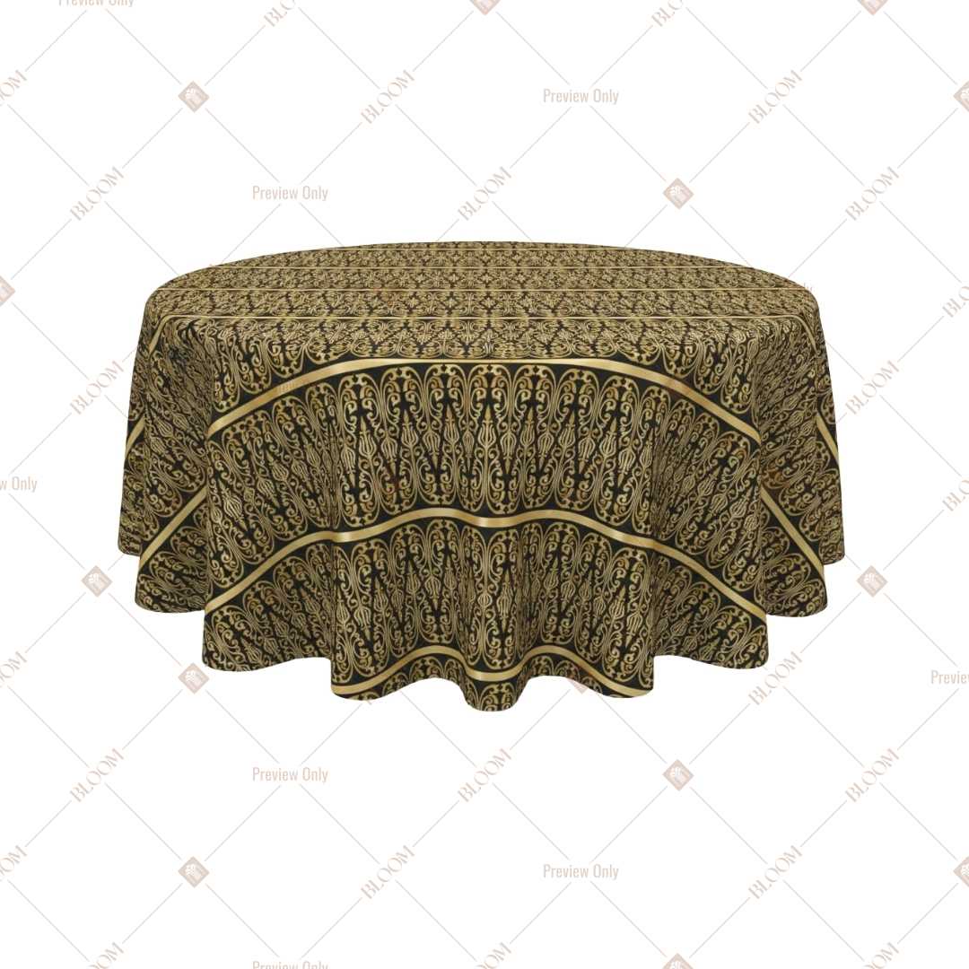 Olive Gold Luxe Table Cover Pack Of 6