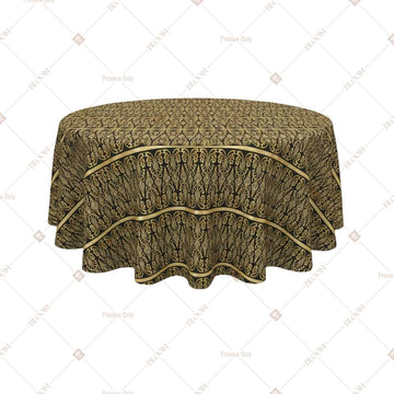 Olive Gold Luxe Table Cover Pack Of 6