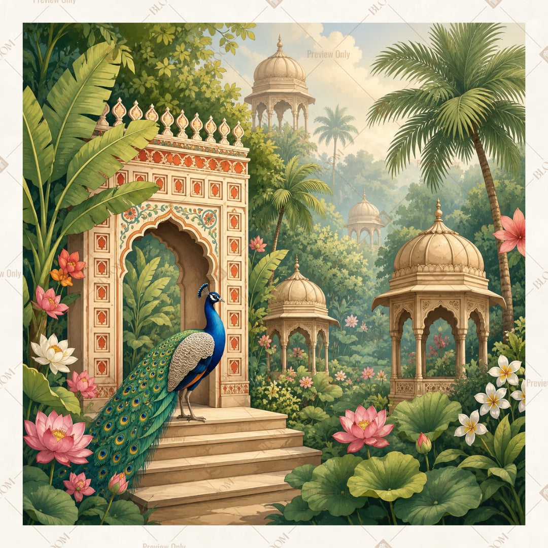 Heritage Palace Entrance Square Backdrop