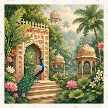 Heritage Palace Entrance Square Backdrop