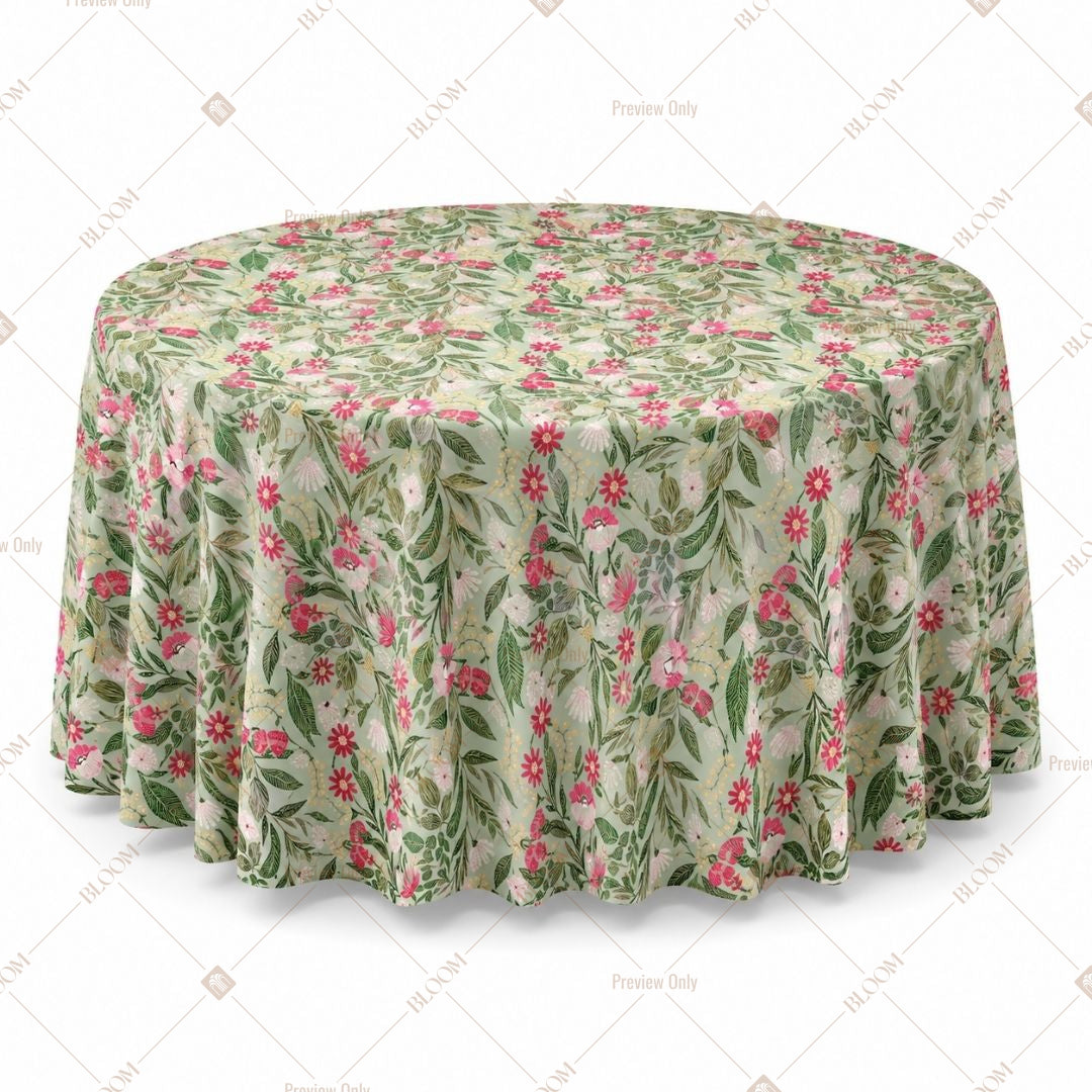 Green Rose Garden Table Cover Pack Of 6