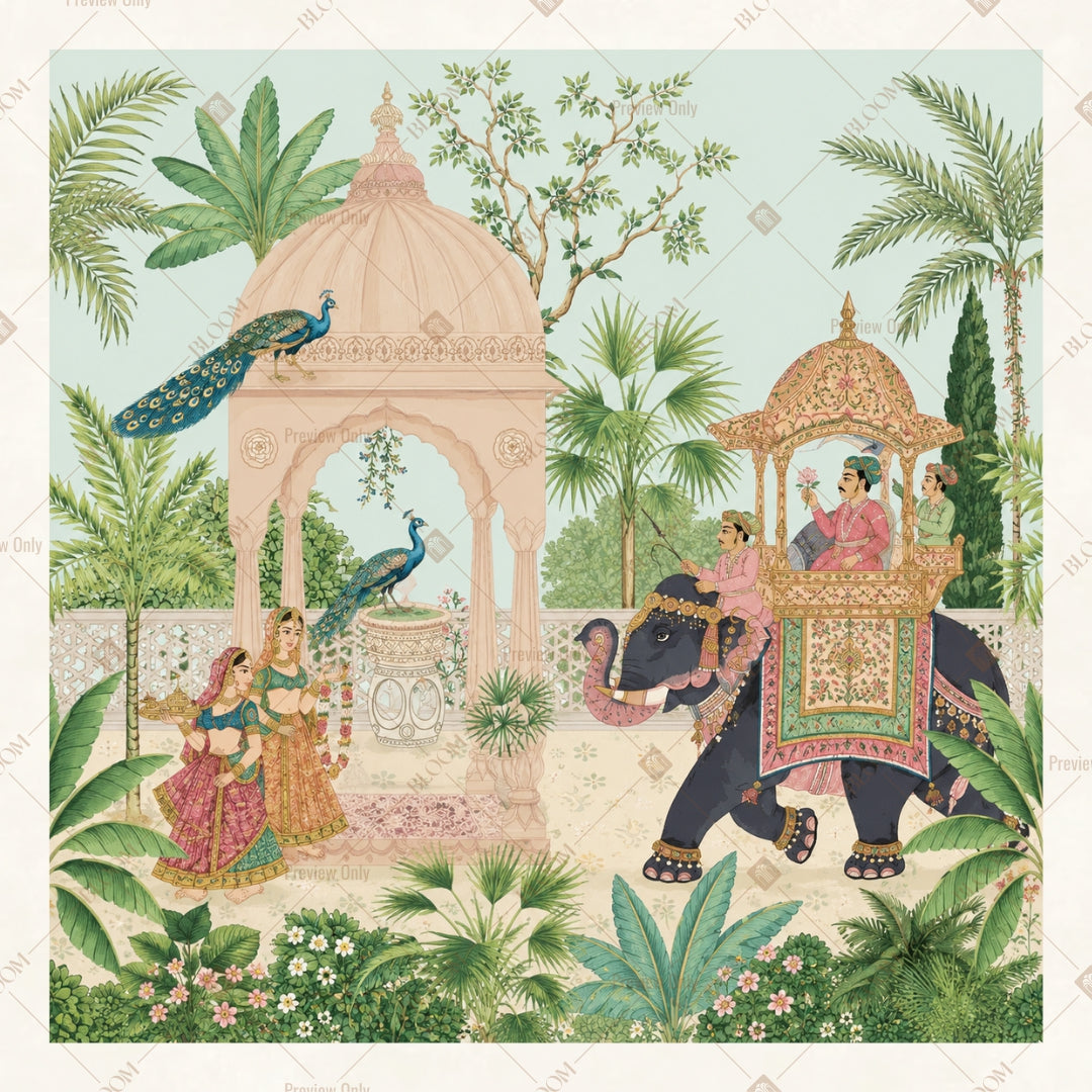 Royal Garden Pavilion Square Backdrop