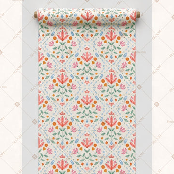 Soft Pastel Floral Fabric Roll Pack of 25