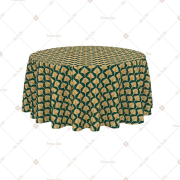 Sage Gold Trellis Table Cover Pack Of 6