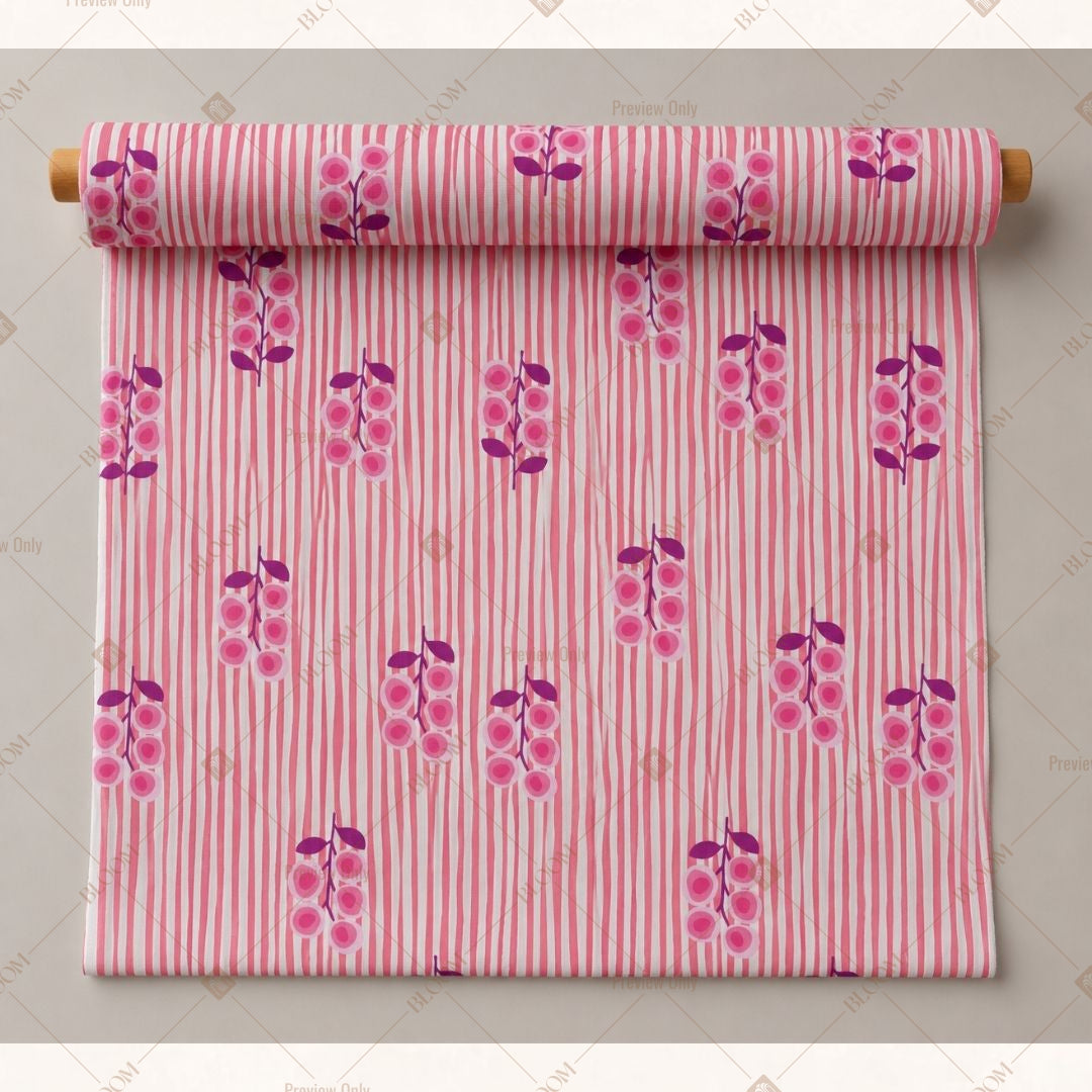 Pink Tulip Fabric Roll Pack of 25