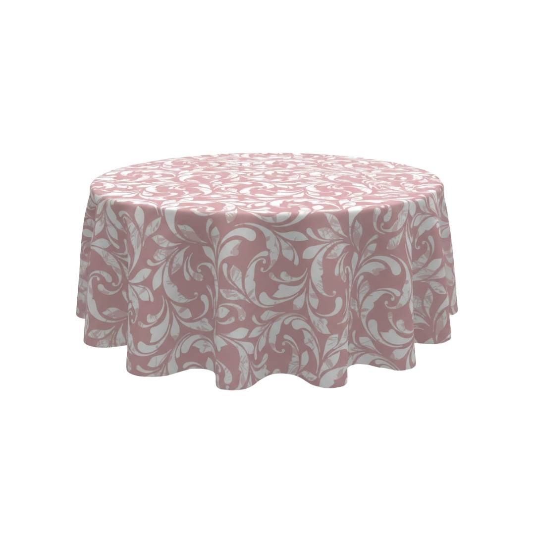 Pink Swirl Romance Round Table Cover - Pack Of 6