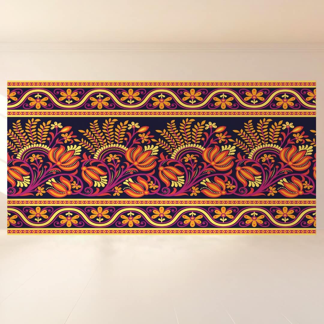 Floral Fiesta Charm: Backdrop - wide