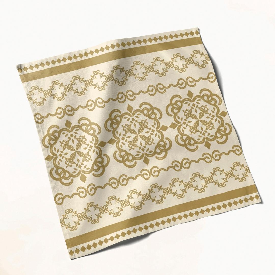 Gold Geometric: Napkins 18" X 18" - Pack Of 20