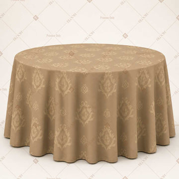 Beige Gold Medallion Table Cover Pack Of 6