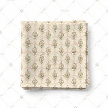 Beige Mughal Buta Pattern Design