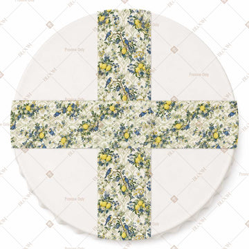 Lemon Botanical Garden Table Runner Pack Of 12