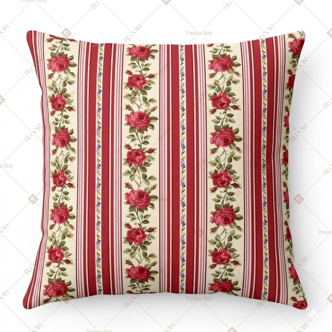 Red Stripe Ethnic Cushion Cover Pack of 12