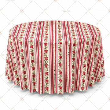 Red Stripe Table Cover Pack Of 6