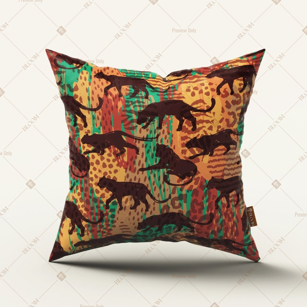 Tiger Jungle Art Cushion Cover Pack of 12