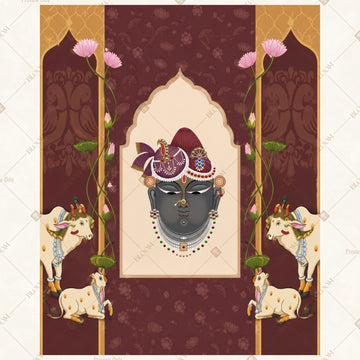 Vintage Royal Portrait Frame Portrait Rectangle Backdrop