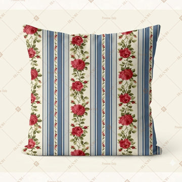 Blue Red Stripe Cushion Cover Pack of 12