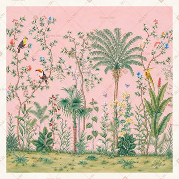 Blush Palm Garden Square Backdrop