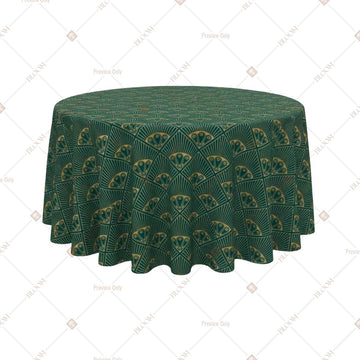 Emerald Geometric Luxe Table Cover Pack Of 6