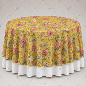 Mustard Floral Meadow Table Overlay Pack of 6