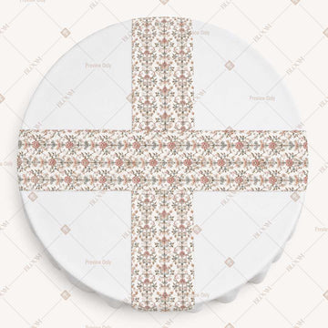 Ivory Folk Stripe Table Runner Pack Of 12