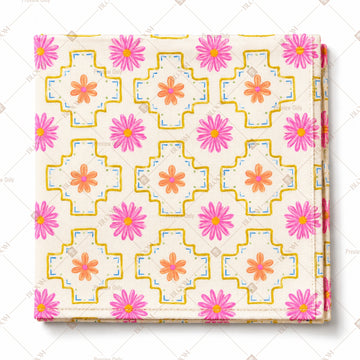 Pink Floral Medallion Pattern Design