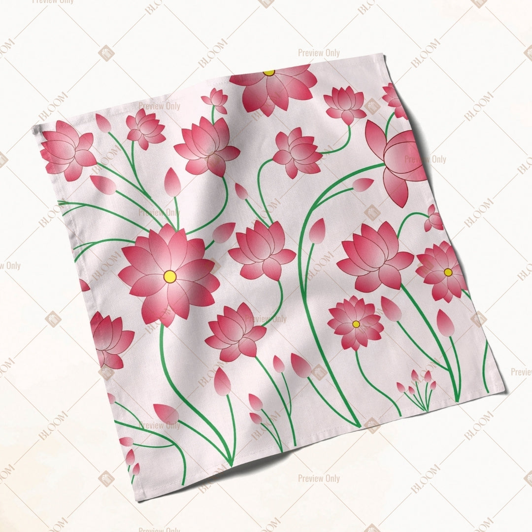 Pink Rose Garden Napkin Pack of 20