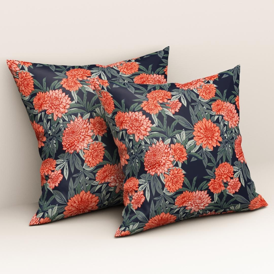 Coral Garden Delight: Cushion Cover - Pack of 12