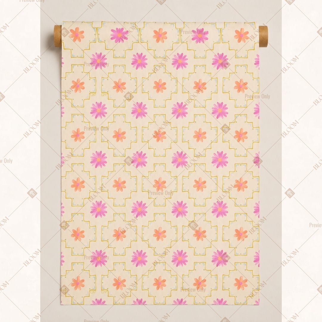 Pink Polka Dot Fabric Roll Pack of 25