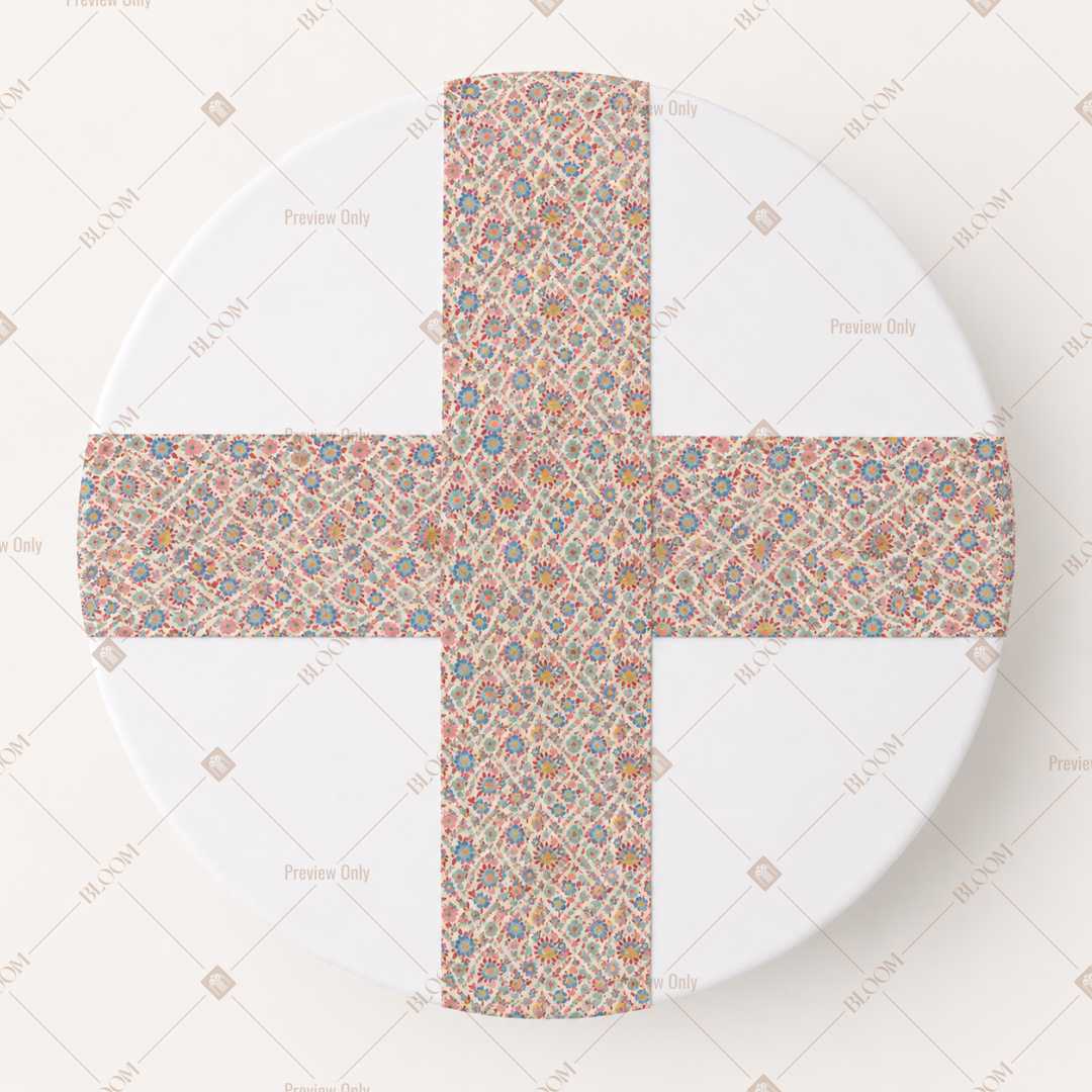 Dusty Rose Floral Trellis Table Runner Pack Of 12