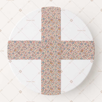 Dusty Rose Floral Trellis Table Runner Pack Of 12